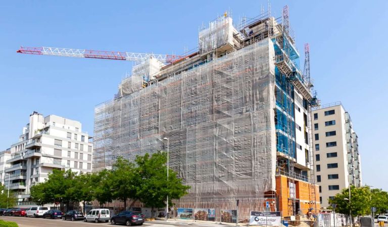 Avance obras pisos de obra nueva en Valdebebas