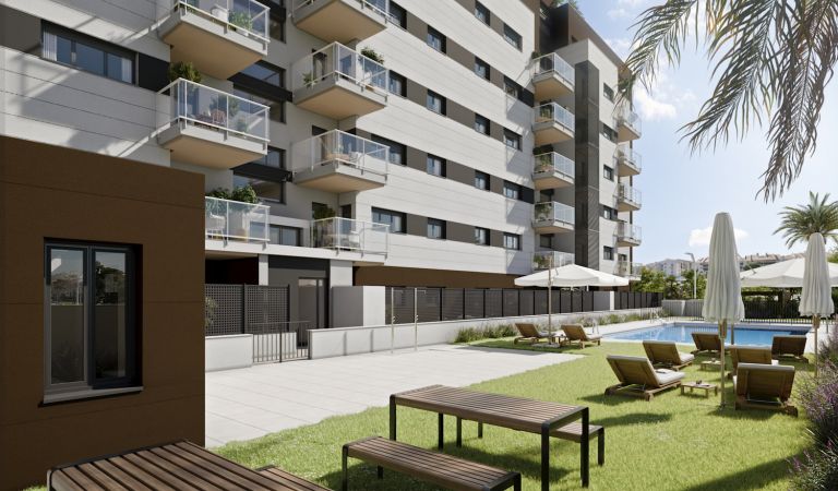 Obra nueva con zonas comunitarias en Córdoba, zona Hipercor