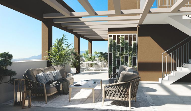 Terraza de nuestros pisos de obra nueva en Córdoba