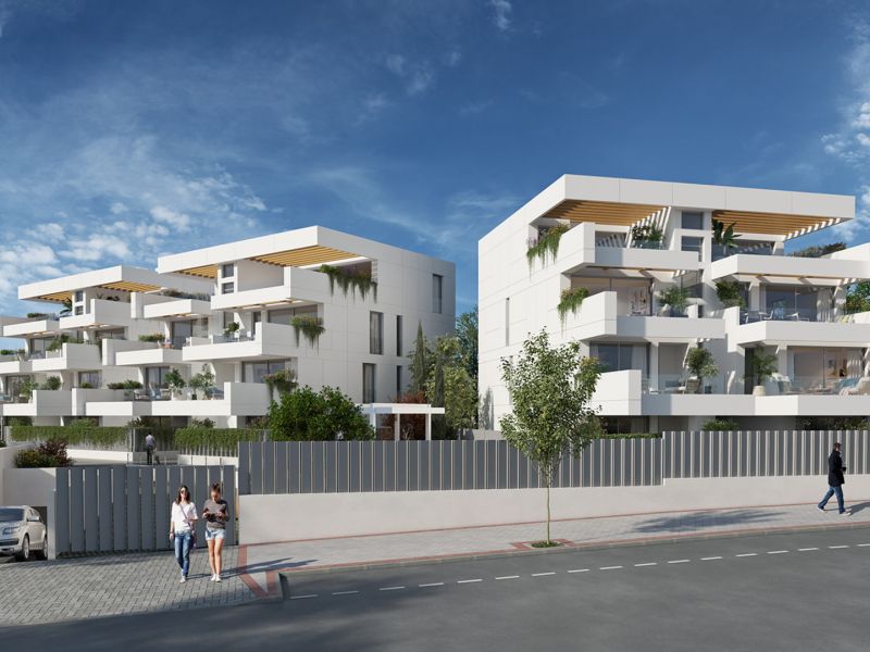 Cooperativa de viviendas nuevas en Arturo Soria. Vista de calle.